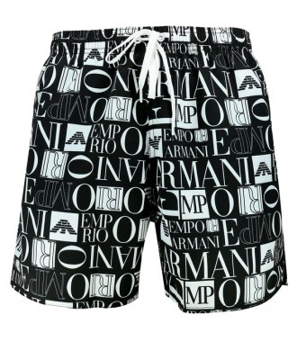 EMPORIO ARMANI męskie spodenki LOGOWANE BLACK
